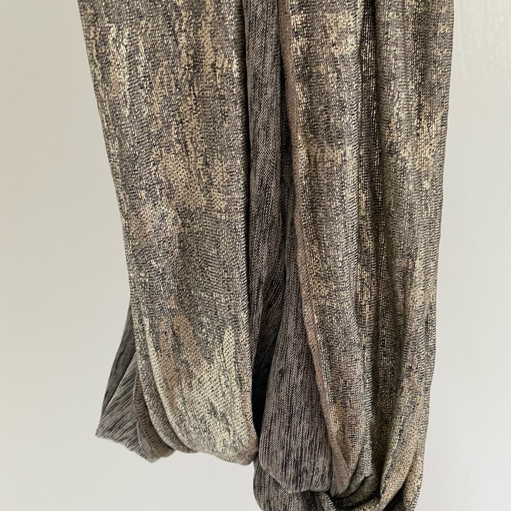 Metallic infinity scarf